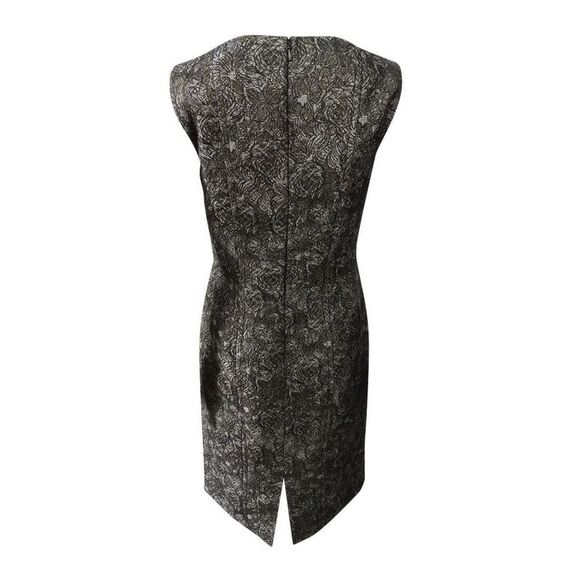 Kasper Women's Jacquard Sheath Dress - Gold Multi - Picture 2 of 2